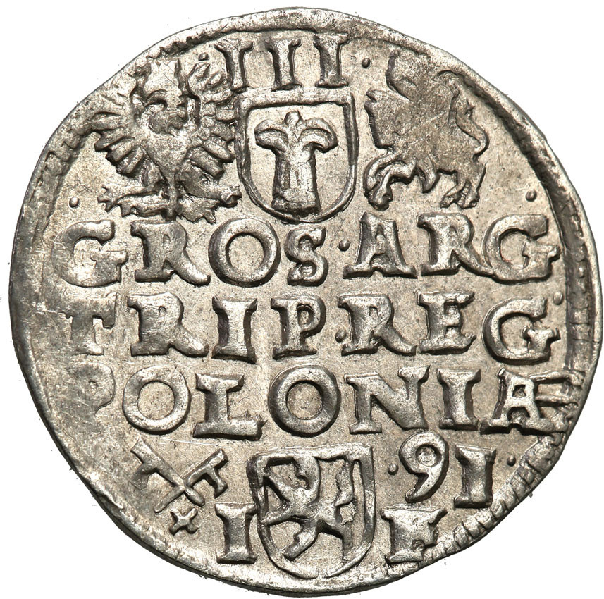 Zygmunt III Waza. Trojak (3 grosze) 1591, Poznań - Nienotowany